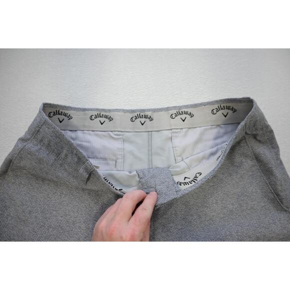 Callaway Golf Shorts Performance Athletic Stretch Gray 9" INS Mens Sz 36 - Picture 4 of 7